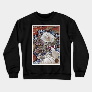 Alice Ferret - White Outlined Version Crewneck Sweatshirt